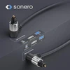 Sonero Premium Optinis Toslink Kabelis 5m, Paauksuoti Jungtys, 2x90°