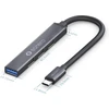 Sonero Usb-c šakotuvas, 4 prievadai, 1x Usb 3.2, 3x Usb 2.0, 0.5m