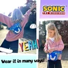 Sonic The Hedgehog juosmens krepšys berniukams, reguliuojamas dirželis, lengvas juokingas juosmens krepšys, kelioninis krepšys vaikams, krepšys per petį su reguliuojamu dirželiu, juosmens krepšys vaikams, mėlynas, 25cm*7, mėlynas, vieneto dydis, juosmuo