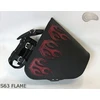 Šoninė odinė motociklo krepšys S63 Flame su laikikliu H-d Softail Sako