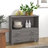 Šoninė spintelė HAMAR, šviesiai pilka, 85x35x80cm, pušis