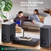 Automagnetola Soomfon Aptx Ll & Hd bluetooth 5.2 siųstuvas-imtuvas, 3-in-1 hifi bluetooth adapteris siųstuvas-imtuvas televizoriui, stereo sistemai ir ausinėms, garso valdymas, dvigubas ryšys, aux/optical/rca