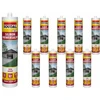 Soudal 10 x Patvarus universalus silikoninis hermetikas baltas 280ml