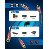 Soundfam xlr į rca kabelis 5 m, premium 2 xlr female į 2 rca male audio jungties kabelis