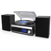 Muzikinis centras Soundmaster Mcd1820sw stereo sistema su patefonu, įrašymu, skaitmeniniu Fm radiju, Usb