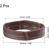 Sourcing map 2 vnt. Pu odos kilpų pakaitinis laikiklis laikrodžio dirželiui, 21 mm, tamsiai ruda