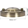 Sourcing map 3 x retro stiliaus šviestuvo gaubto rinkinys, pakabinamas šviestuvas, lubų plokštė 104 mm, 4.1 colio, bronzinė