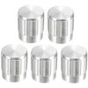 Sourcing map 5 vnt. 6 mm įstatomas ašies 16 x 15 mm aliuminio lydinio potenciometro sukamasis reguliatorius