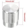 Sourcing map 5 vnt. 6 mm įstatomas ašies 16 x 15 mm aliuminio lydinio potenciometro sukamasis reguliatorius