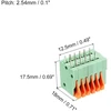 Sourcing map 5 vnt. Pcb spyruoklinė gnybtų bloko jungtis Kf141v 150v 2a 2.54mm 6 pozicijų grandinėms, elektronikai, kompiuteriams