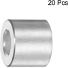Sourcing map aliumininiai tarpikliai 20 vnt., 5 mm skylė, 10 mm išorinis skersmuo, 9,5 mm ilgis, varžtų tarpiklių įvorės su apvaliais tarpikliais, skirtiems M5 varžtams ir strypams