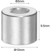 Sourcing map aliumininiai tarpikliai 20 vnt., 5 mm skylė, 10 mm išorinis skersmuo, 9,5 mm ilgis, varžtų tarpiklių įvorės su apvaliais tarpikliais, skirtiems M5 varžtams ir strypams