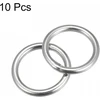 Sourcing map apvalūs žiedai suvirinti o-žiedai 316 nerūdijantis plienas 25 mm (0,98 colio) id 4 mm storio, 10 vnt.