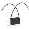 Sourcing map lubinio ventiliatoriaus kondensatorius Cbb61 2.5uf 250v ac 2 laidų metalizuoto polipropileno plėvelės kondensatorius 37 x 24 x 13 mm, skirtas elektrinio ventiliatoriaus siurblio variklio generatoriui, 2 vnt.
