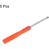 Sourcing map mini atsuktuvas phillips 3 mm kryžminė galvutė laikrodžių akinių elektronikos remontui (raudonas) 5 vnt.
