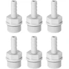Sourcing map pvc žarnos jungtis, 6 mm arba 15/64 colio su užkarpa x 3/8 colio g kištukas, vamzdis, žarnos antgalis, vandens jungties prailginimas, 6 vnt.