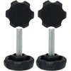 Sourcing map reguliuojamos baldų kojelės reguliuojama kojelė m6 x 30 x 30 mm rankinis sraigtas lyginimo kojelės reguliuojamas lygis grindų apsauga 4 vnt.