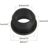 Sourcing map snap guminis žiedas skylės kamštis 1 colis ad 5/8 colio id (25 x 16 x 14 mm) sandarus atsparus įbrėžimams elektros dėžutei kabelio vamzdžiui juodas 4 vnt. pakuotė
