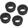 Sourcing map snap guminis žiedas skylės kamštis 1 colis ad 5/8 colio id (25 x 16 x 14 mm) sandarus atsparus įbrėžimams elektros dėžutei kabelio vamzdžiui juodas 4 vnt. pakuotė