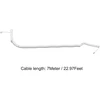 Sourcing map telefono ragelio laidas 4p4c 7m spiralinis laidas laidiniams telefonams, baltas