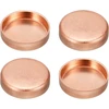 Sourcing map varinis galinis dangtelis, vamzdžių jungtis, suvirinimo jungtis, 25,4 mm, 1 colis, 4 vnt.