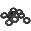 Sourcingmap® 18mm išorinis skersmuo o-žiedo žarnos tarpinė plokščia guminė poveržlė maišytuvo įvorei, 10 vnt.