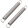 Sourcingmap 67mmx10mmx1.1mm metalinė dvigubo kablio įtempimo spyruoklė sidabro spalvos 2vnt