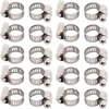 Ventiliatorius Sourcingmap® 6mm-12mm reguliuojamas diapazonas 8mm plotis nerūdijančio plieno sliekinės pavaros žarnos spaustukas 20vnt