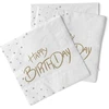 Sovie Horeca Servetėlės "happy Birthday" (taškai) Šventės vakarėliui 33 x 33 cm, 100 vnt.