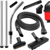 Spares2go pilnas šlapio ir sauso valymo rinkinys su 2.5 m žarna, vamzdžiais, grindų ir mini įrankiu, suderinamas su Numatic Henry Hetty ir kt. dulkių siurbliais
