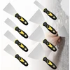 Spatulių rinkinys: 8 dalių nerūdijančio plieno glaistyklės, nerūdijantis glaistiklis, dažytojo įrankių mentelė, nerūdijančio plieno dažytojo mentelė su plastikine rankena tapetams/gipso kartonui/gipsui