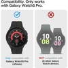 Spigen Rugged Armor Pro dirželis su dėklu, suderinamas su Galaxy Watch 5 Pro 45 mm (2022) - juodas