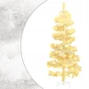 Spiralinė Kalėdų eglutė su lemputėmis ir stovu, balta, 150 cm, Pvc