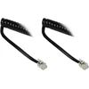 Spiralinis telefono ragelio laidas Rj10 (4p4c), 5m, juodas