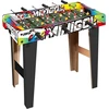 Sport1 mini futbolo vartai su kojelėmis, skirti žaisti patalpose - futbolas patalpose - mdf stalo futbolas - dydis 69 x 37 x 65 cm - 6 kortelių skirtukai - rezultatai ir kamuoliai įtraukti, įvairių spalvų