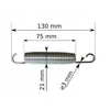 Spyruoklė/spyruoklės statinės formos batutui 13 cm, 130 mm
