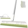 Squeegee Bottom, 120 cm vandens valytuvas grindims, dušo valytuvas, dušo valytuvas ilgu kotu, langų valytuvas su rankena, vandens valytuvas, dušo valytuvas (žalias)