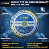 S&r Diskinis pjūklo diskas 190 x 30 mm Fwf dizainas, 60 karbido Hw dantų, universalus daugiafunkcinis pjūklo diskas medienai, 4 mm mažo anglies plieno, spalvotiesiems metalams, plastikui, aliuminiui, universalus pjūklo diskas