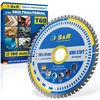 S&r Diskinis pjūklo diskas 190 x 30 mm Fwf dizainas, 60 karbido Hw dantų, universalus daugiafunkcinis pjūklo diskas medienai, 4 mm mažo anglies plieno, spalvotiesiems metalams, plastikui, aliuminiui, universalus pjūklo diskas