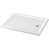 Stačiakampis akrilinis baltas padėklas Tako 100x80x4 Cersanit