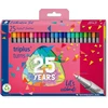 Staedtler Triplus Celebration Fineliner rinkinys, ergonomiškas trikampis korpusas, itin plonas 0,3 mm galiukas, ilgaamžiai, jubiliejinė akcija: 20 + 5 įvairių spalvų Fineliner tipo rašikliai, 334 C25 Ta