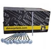 Staliaus medvaržčiai su lėkšteline galvute Ct 5x60mm Zng balti 200 vnt. Domax