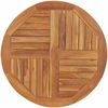 Stalviršis, 80cm, tikmedžio medienos masyvas, apskritas, 2,5cm