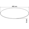 Stalviršis, grūdintas stiklas, apvalus, 600 mm