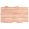 Stalviršis, šviesiai rudas, 100x60x(2-6) cm, medienos masyvas