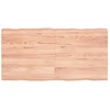 Stalviršis, šviesiai rudas, 120x60x(2-6) cm, medienos masyvas