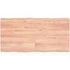 Stalviršis, šviesiai rudas, 120x60x(2-6) cm, medienos masyvas