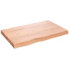 Stalviršis, šviesiai rudas, 80x50x(2-6) cm, medienos masyvas
