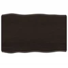 Stalviršis, tamsiai ruda, 80x50x(2-6) cm, medienos masyvas