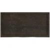 Stalviršis, tamsiai rudas, 100x50x(2-4) cm, ąžuolo masyvas